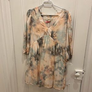 Silk babydoll dress
